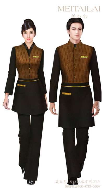 雅安时尚休闲风酒店服装生产