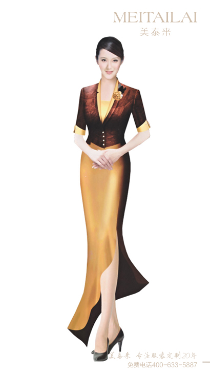 雅安时尚休闲风酒店服装订做